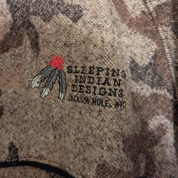 Sleeping Indian Designs Wool Jacket - Picture 2 of 5